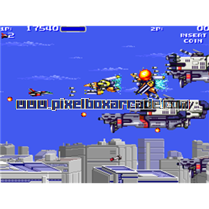 Pixelbox Arcade - Air Buster (1990), a Shooter / Flying Horizontal game by Kaneko (Namco license)