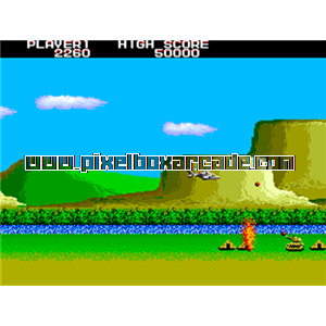 Pixelbox Arcade - Airwolf (1987), a Shooter / Flying Horizontal game by Kyugo