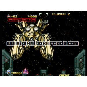 Pixelbox Arcade - Alpha Mission II (1991), a Shooter / Flying Vertical game by SNK