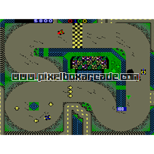 Pixelbox Arcade - American Speedway (1987), a Driving / Race Track game by Enerdyne Technologies, Inc.