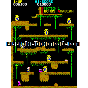 Pixelbox Arcade - Arabian (1983), a Platform / Run Jump game by Sun Electronics