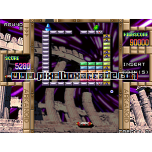 Pixelbox Arcade - Arkanoid Returns (1997), a Ball & Paddle / Breakout game by Taito Corporation