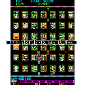 Pixelbox Arcade - Armored Car (1981), a Maze game by Stern