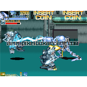 Pixelbox Arcade - Armored Warriors (1994), a Platform / Fighter Scrolling game by Capcom