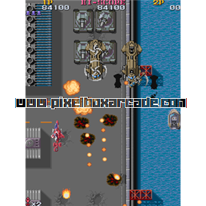 Pixelbox Arcade - Ashura Blaster (1990), a Shooter / Flying Vertical game by Taito Corporation