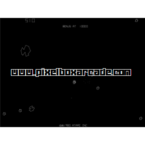 Pixelbox Arcade - Asteroids Deluxe (1980), a Shooter / Field game by Atari