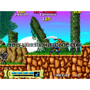 Pixelbox Arcade - The Astyanax (1989), a Platform / Fighter Scrolling game by Jaleco