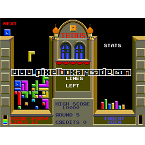 Pixelbox Arcade - Tetris (1988), a Puzzle / Drop game by Atari Games