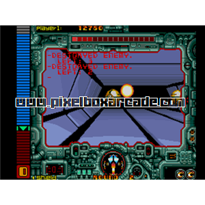 Pixelbox Arcade - Aurail (1990), a Shooter / Driving Vertical game by Sega / Westone