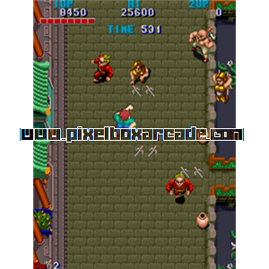 Pixelbox Arcade - Avengers (1987), a Fighter / Vertical game by Capcom