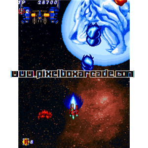 Pixelbox Arcade - Bakuretsu Breaker (1992), a Shooter / Flying Vertical game by Kaneko