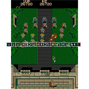 Pixelbox Arcade - Battlantis (1987), a Shooter / 3rd Person game by Konami
