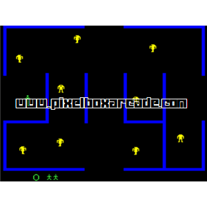 Pixelbox Arcade - Berzerk (1980), a Maze / Shooter Small game by Stern