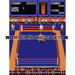 Pixelbox Arcade - The Big Pro Wrestling! (1983), a Sports / Wrestling game by Technos