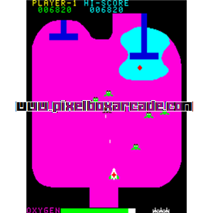 Pixelbox Arcade - Bio Attack (1983), a Shooter / Flying Vertical game by Taito Corporation (Fox Video Games license)