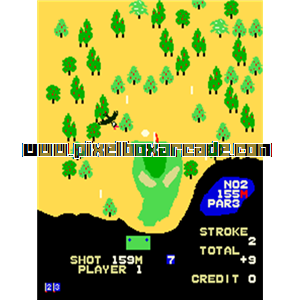 Pixelbox Arcade - Birdie King (1982), a Sports / Golf game by Taito Corporation