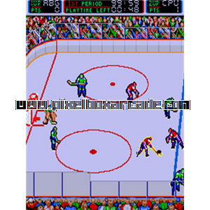 Pixelbox Arcade - Blades of Steel (1987), a Sports / Hockey game by Konami