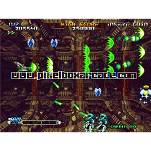 Pixelbox Arcade - Blazing Star (1998), a Shooter / Flying Horizontal game by Yumekobo
