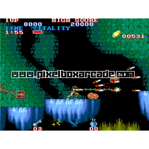 Pixelbox Arcade - Black Tiger (1987), a Platform / Fighter Scrolling game by Capcom