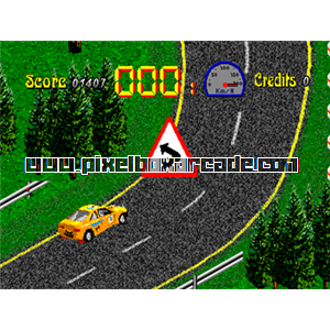 Pixelbox Arcade - Blomby Car (1994), a Driving / Race game by ABM & Gecas