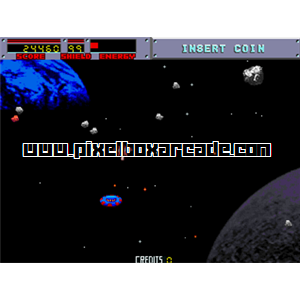 Pixelbox Arcade - Blasteroids (1987), a Shooter / Field game by Atari Games