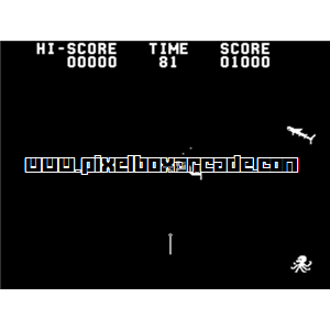 Pixelbox Arcade - Blue Shark (1978), a Shooter / Gallery game by Midway