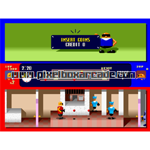 Pixelbox Arcade - Bonanza Bros (1990), a Platform / Shooter game by Sega