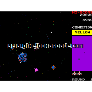 Pixelbox Arcade - Bosconian (1981), a Shooter / Field game by Namco