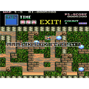 Pixelbox Arcade - Boulder Dash (1990), a Maze / Digging game by Data East Corporation (licensed from First Star)