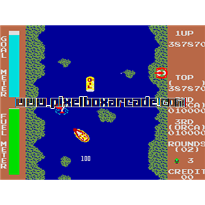 Pixelbox Arcade - The Bounty (1982), a Driving / Boat game by Orca