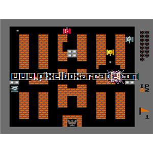 Pixelbox Arcade - Vs. Battle City (1985), a Maze / Shooter Small game by Namco