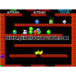Pixelbox Arcade - Bubble Bobble (1986), a Platform / Run Jump game by Taito Corporation