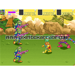 Pixelbox Arcade - Bucky O'Hare (1992), a Shooter / Walking game by Konami