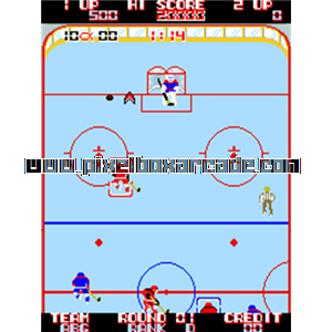 Pixelbox Arcade - Bull Fighter (1984), a Sports / Hockey game by Alpha Denshi Co. (Sega license)