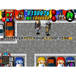 Pixelbox Arcade - Burglar X (1997), a Maze game by Unico