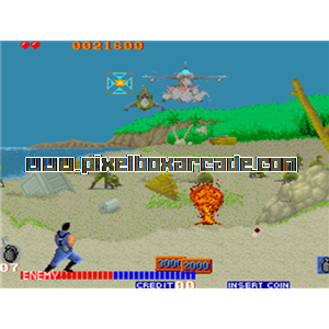 Pixelbox Arcade - Cabal (1988), a Shooter / 3rd Person game by Tad (Fabtek license)