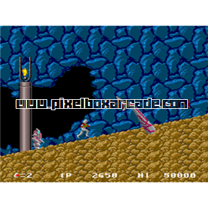 Pixelbox Arcade - Chelnov - Atomic Runner (1988), a Platform / Shooter Scrolling game by Data East Corporation