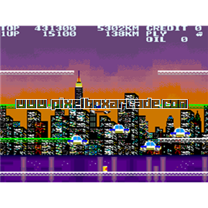 Pixelbox Arcade - City Connection (1985), a Platform / Run Jump game by Jaleco