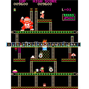 Pixelbox Arcade - Crazy Kong (1981), a Platform / Run Jump game by Falcon