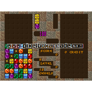 Pixelbox Arcade - Columns (1990), a Puzzle / Drop game by Sega