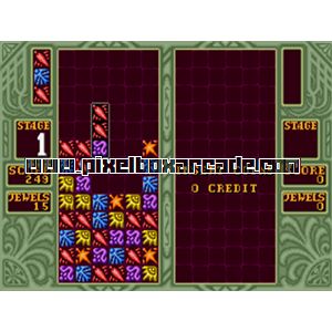 Pixelbox Arcade - Columns II - The Voyage Through Time (1990), a Puzzle / Drop game by Sega