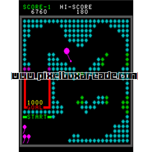 Pixelbox Arcade - Crazy Balloon (1980), a Maze game by Taito Corporation