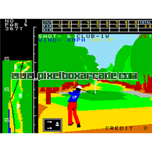 Pixelbox Arcade - Crowns Golf (1984), a Sports / Golf game by Nasco Japan