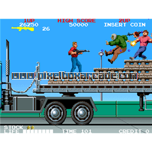 Pixelbox Arcade - Crime City (1989), a Platform / Shooter Scrolling game by Taito Corporation Japan