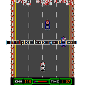 Pixelbox Arcade - Crazy Rally (1985), a Driving / Race game by Tecfri