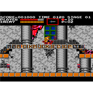 Pixelbox Arcade - Vs. Castlevania (1987), a Platform / Fighter Scrolling game by Konami