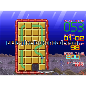 Pixelbox Arcade - Cue Brick (1989), a Puzzle / Sliding game by Konami