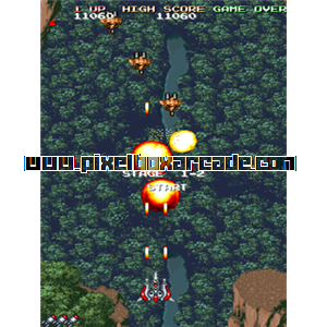 Pixelbox Arcade - Daioh (1993), a Shooter / Flying Vertical game by Athena