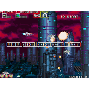 Pixelbox Arcade - Darius Gaiden - Silver Hawk (1994), a Shooter / Flying Horizontal game by Taito Corporation Japan
