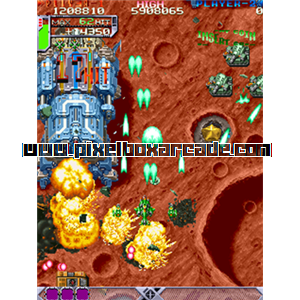 Pixelbox Arcade - DoDonPachi (1997), a Shooter / Flying Vertical game by Atlus/Cave